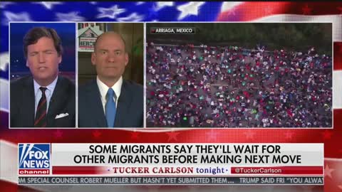 Tucker Carlson and Chris Hahn spar over caravan