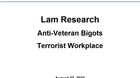 The Presentation Lam Research Does Not Want You To See