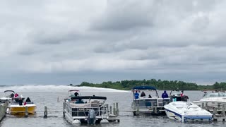 Farm Truck Converted into Racing Boat at Blarney Island