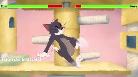 Tom and Jerry (2021) The House That Cat Built Animated Short with healthbars