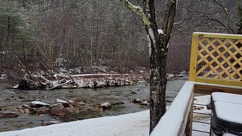 Snow day at Brown Mountain Beach Resort