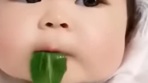 cute baby eating funny video for you