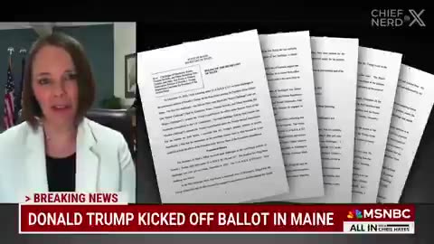 Maine SOS defends keeping President Trump off the ballot in Maine.