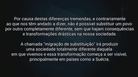 UM REPUGNANTE MUNDO NOVO - "MIGRAÇÃO DE SUBSTITUIÇÃO" (SUÉCIA)🎬💥