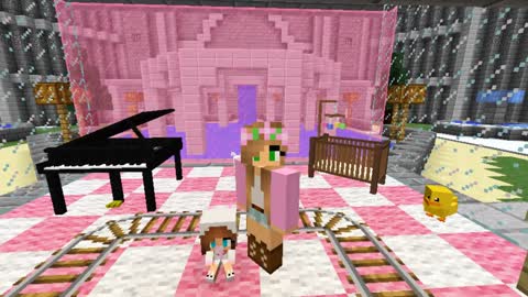 Minecraft - Little Kelly has a baby!