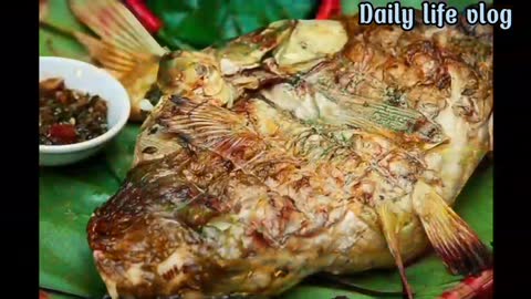 Tik tok Special grilled fish dish of Thai people in Vietnam