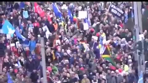 Protest against Covid Tyranny! Frankfurt, Germany