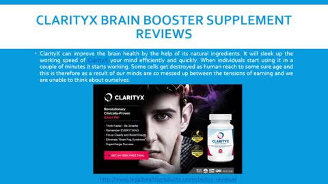 ClarityX Brain Booster Supplement Reviews