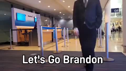 Someone paged Lets Go Brandon at the Chicago airport