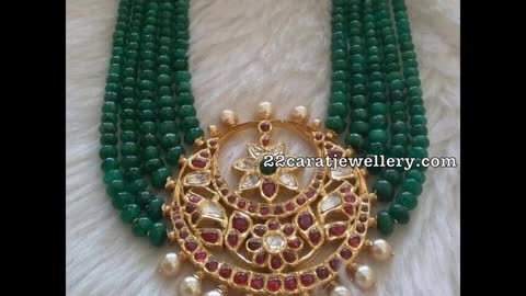 Latest Trending Emerald Beads Jewellery Designs 2021