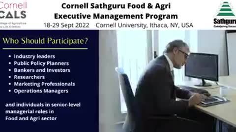 Cornell Sathguru Food and Agri Executive Management Program