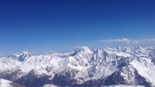 Panoramic view of the mountains of Elbrus