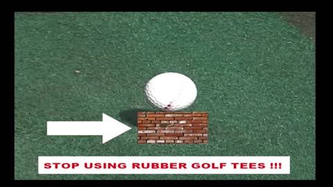 Stop using the driving range rubber golf tee