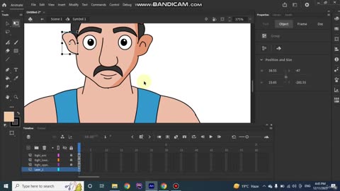 How to make 2D cartoon Animation videos Tutorial in English. 07