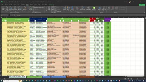 Michigan Statewide Compilation of Address TYPE and APT-LOT Data