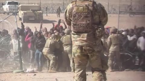 SHOCKING Clip Out Of El Paso Shows Illegal Immigrants Pushing Past Soldiers