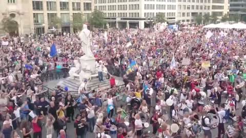 Germany-Berlin Freedom Protestors Gathered To Protest Against The Vaccine Mandates & The 2030 Agenda