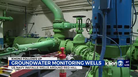 Navy installs groundwater monitoring wells