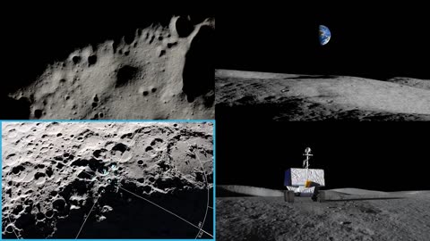 NASA Moon Rover South Pole Landing Site