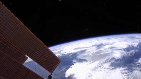 Footage from a 4k video camera on ISS