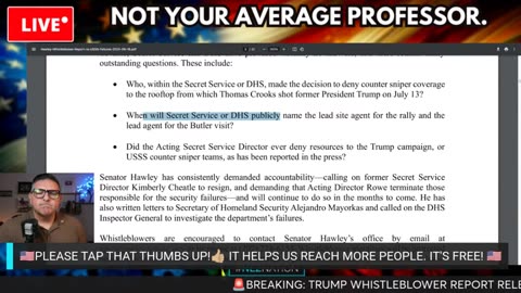 Prof Nez- Butler PA WHISTLEBLOWER REPORT RELEASED! Hawley Drops BOMBSHELL