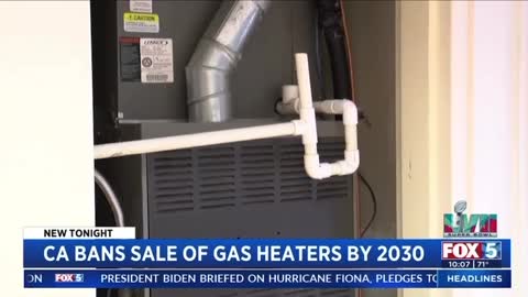 California Bans Sale of Gas Furnaces and Water Heaters by 2030.