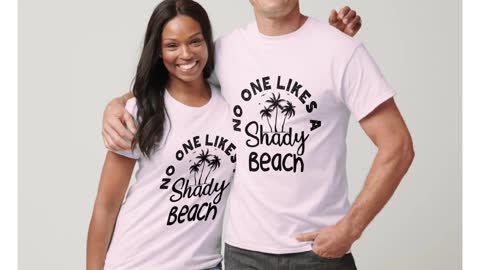 Fun summer Sayings No One likes a Shady Beach T-Shirt/Premium Tee/Women's Comfort Tee/Triblend Tee