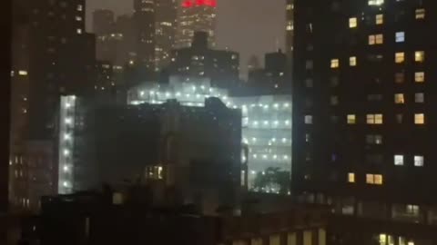 Incredible footage shows lightning struck New York City’s Empire State Building