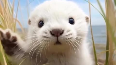 Cutest baby otter😍🥰🤗