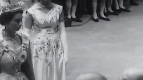 Coronation of Queen Elizabeth II at Westminster Abbey in London 1953