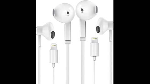 Earbuds Headphones Wired Earphones with Microphone and Volume Control, Compatible with iPhone 1...