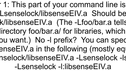 g error linking functions from static library