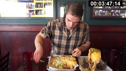 MASSIVE 8LB MEXICAN BURRITO CHALLENGE!!! Biggest Burrito I Have Ever Seen | Man Vs Food | California