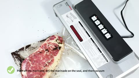 Bonsenkitchen Dry/Moist Vacuum Sealer Machine with 5-in-1