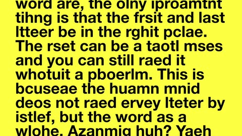 BRAIN EXERCISE - can you actually read this?