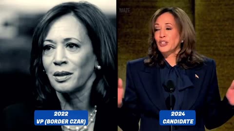 🔥Kamala 2022: The border is secure. 2024: The border is not secure and it's Trump's fault.