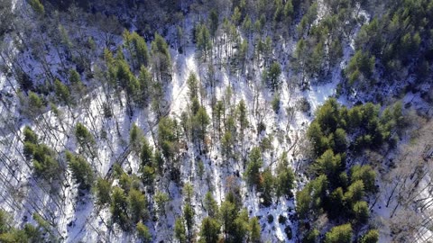 Drone footage shows majestic flight over breathtaking mountain lakes