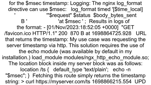 Get a string of current time since epoch seconds in nginx