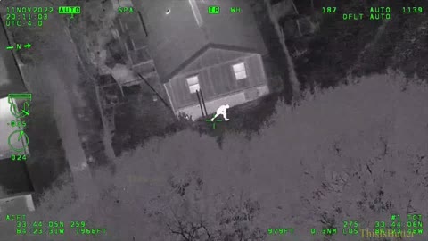 Video shows suspected car thief speeding away from traffic stop, man spotted by police helicopter