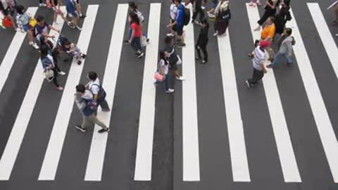 road crosswalk in usa