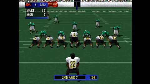 NCAA Football 99 (Ps1) Wake Forest vs Michigan St Part4