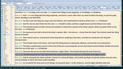 12-4-2023 Verse of the day - Daniel 2-20 with chapter in the description