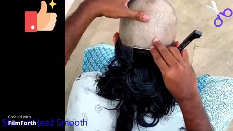 Indian Women Headshave at Temple 2023