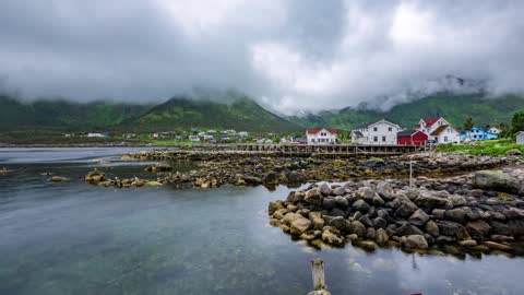 beautiful nature norway natural landscape timelapse