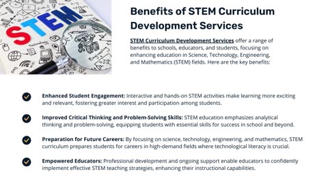 STEM Curriculum Development Services: Innovating Education for the Future