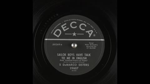 Sailor Boys Have Talk to Me in English by 5 DeMarco Sisters