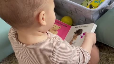 Baby kids reading