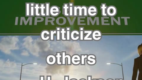 No Time To Criticize