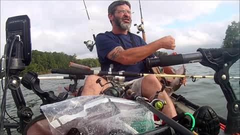 Lake Lanier Catfish on a Teton Kayak