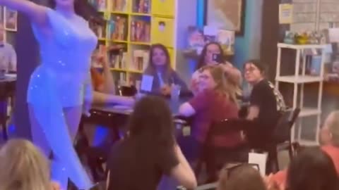 A local games store in Lincoln, Nebraska hosted a drag show where kids were